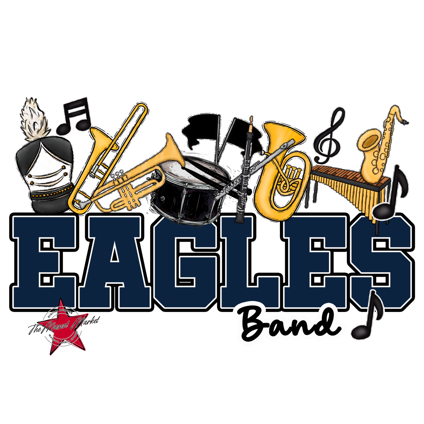 Eagles Varsity Band Design-Navy