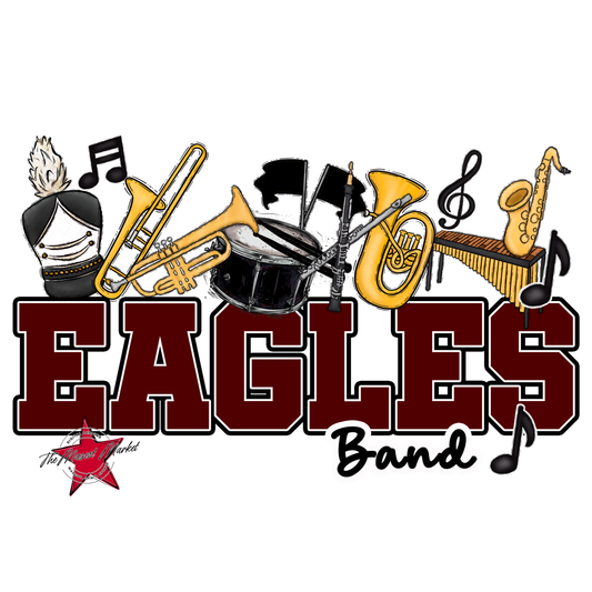 Eagles Varsity Band Design-Maroon