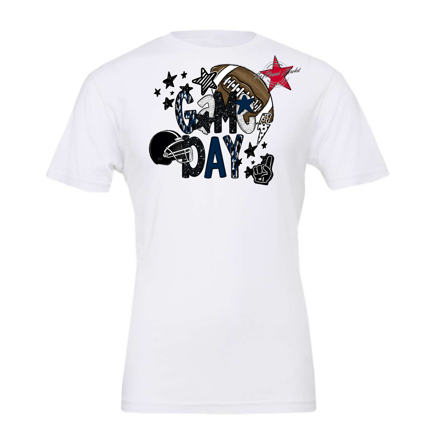 Football Game Day Scrape-Navy