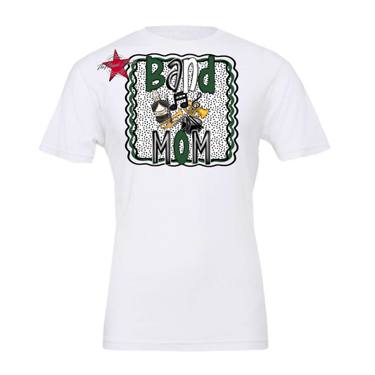 Band Mom Dot Design-Green