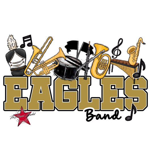 Eagles Varsity Band Design-Gold