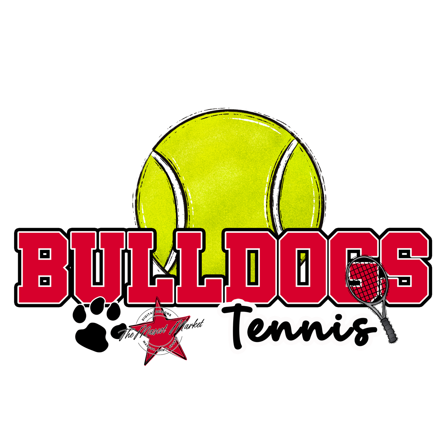 Bulldogs Varsity Tennis-Red