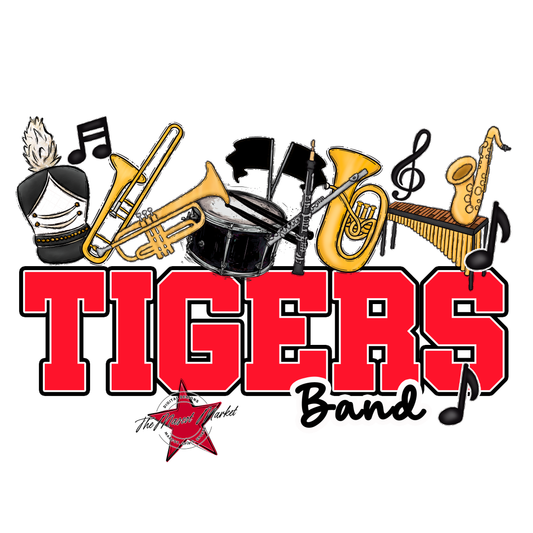 Tigers Varsity Band-Bright Red