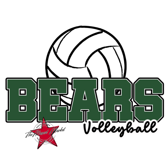 Bears Varsity Volleyball Design-Green