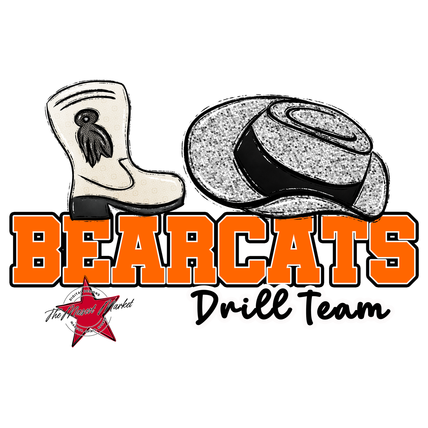 Bearcats Varsity Drillteam Design-Orange