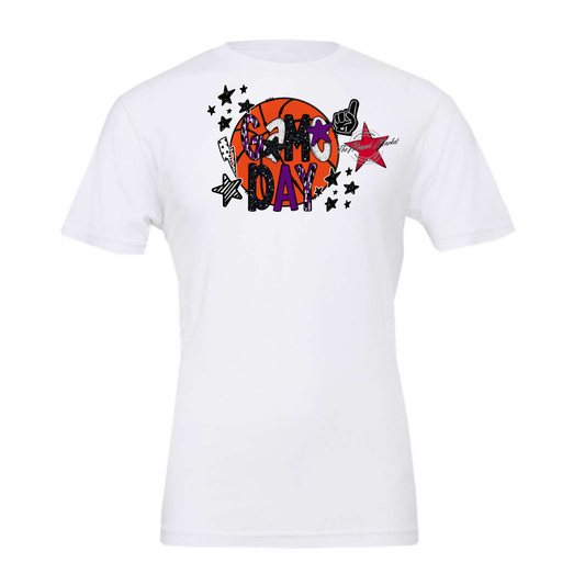 Basketball Game Day Scrape-Purple