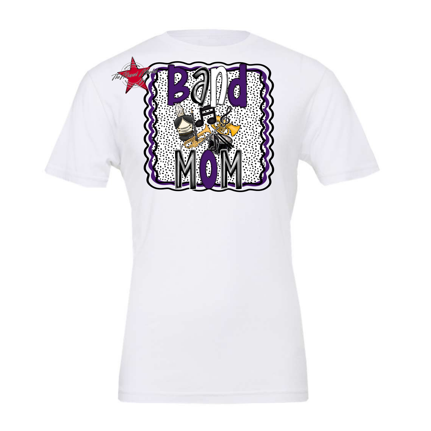 Band Mom Dot Design-Purple