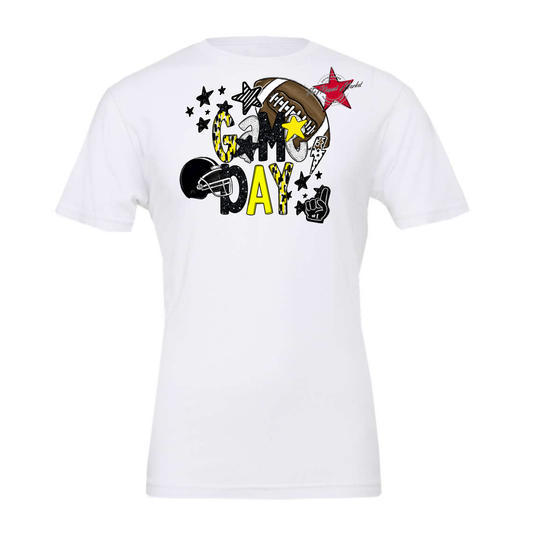 Football Game Day Scrape-Bright Yellow