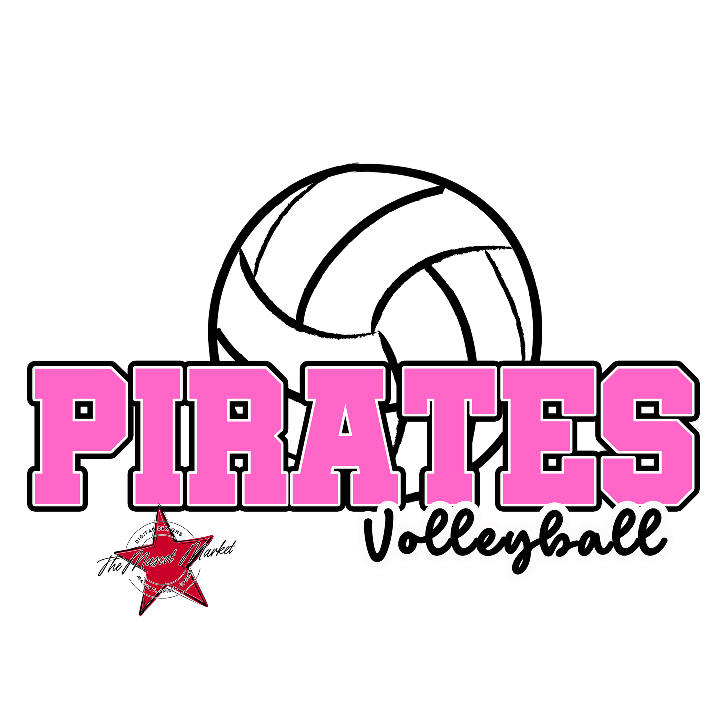 Pirates Varsity Volleyball-Baby Pink