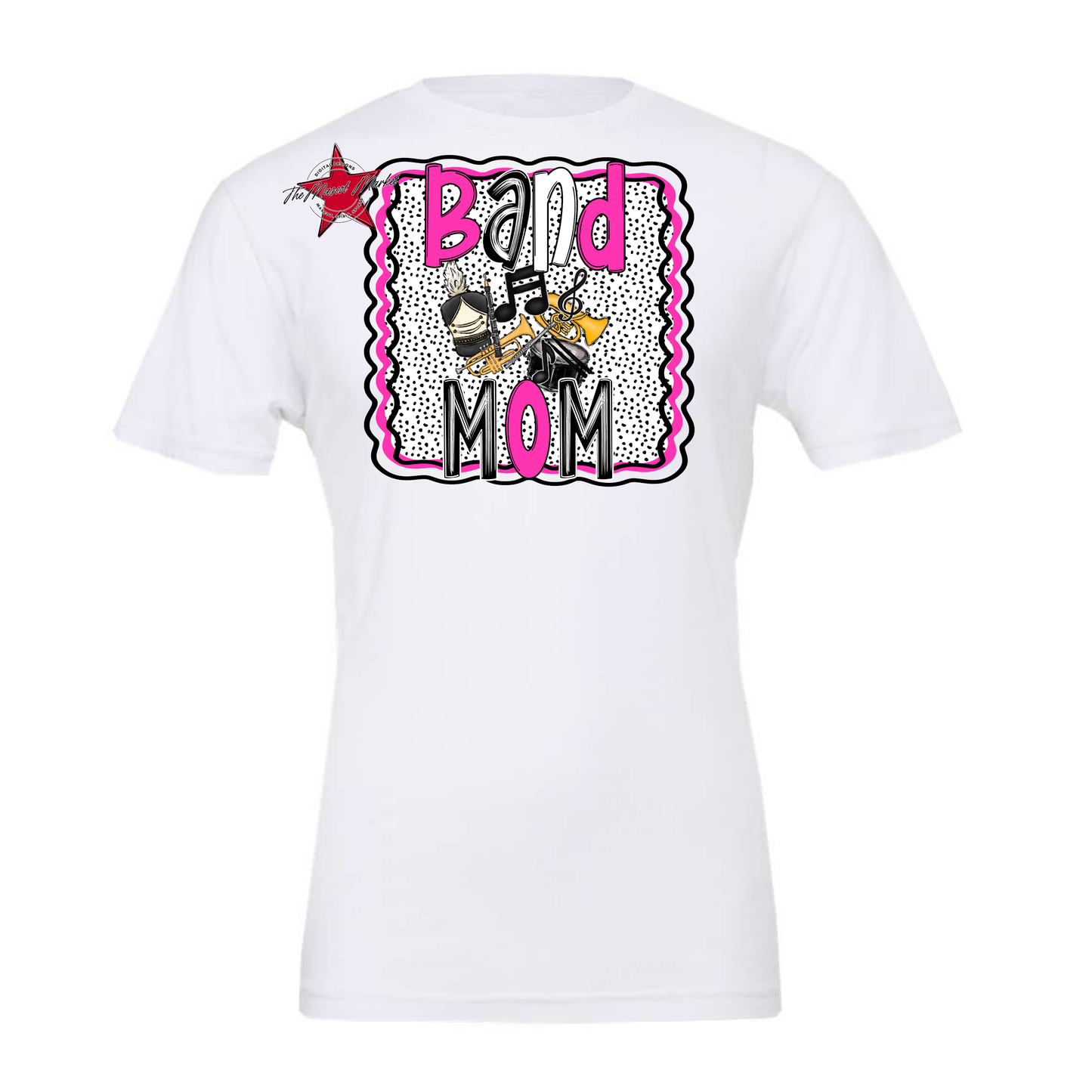 Band Mom Dot Design-Pink