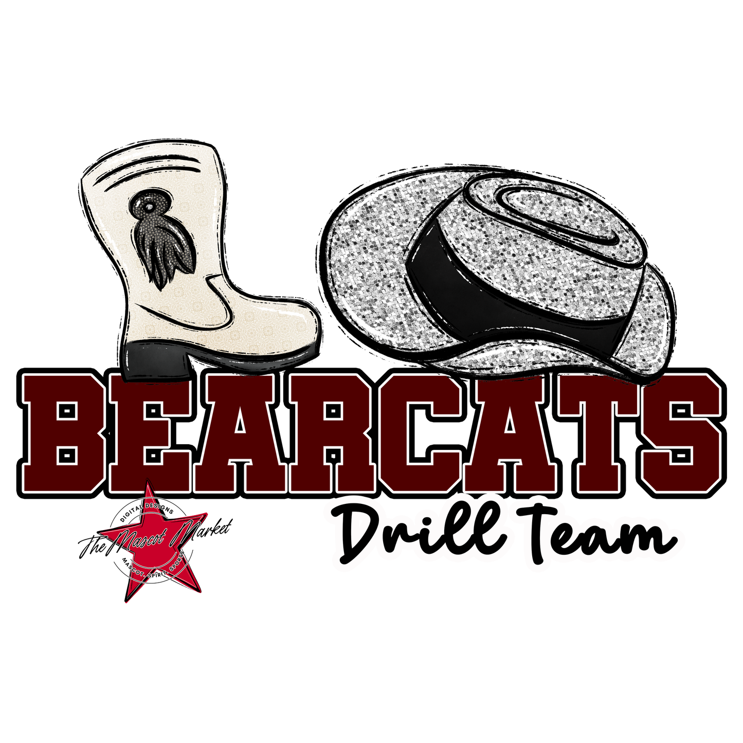 Bearcats Varsity Drillteam Design-Maroon