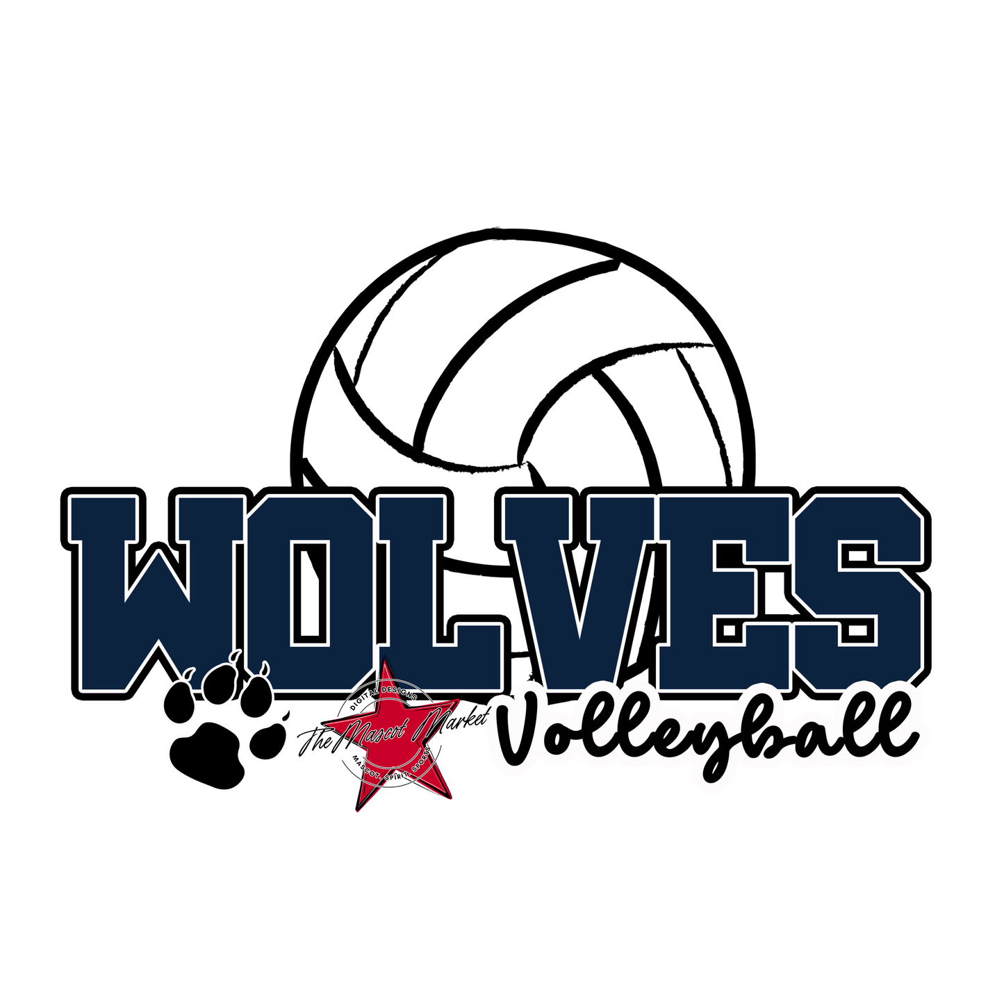 Wolves Varsity Volleyball-Navy