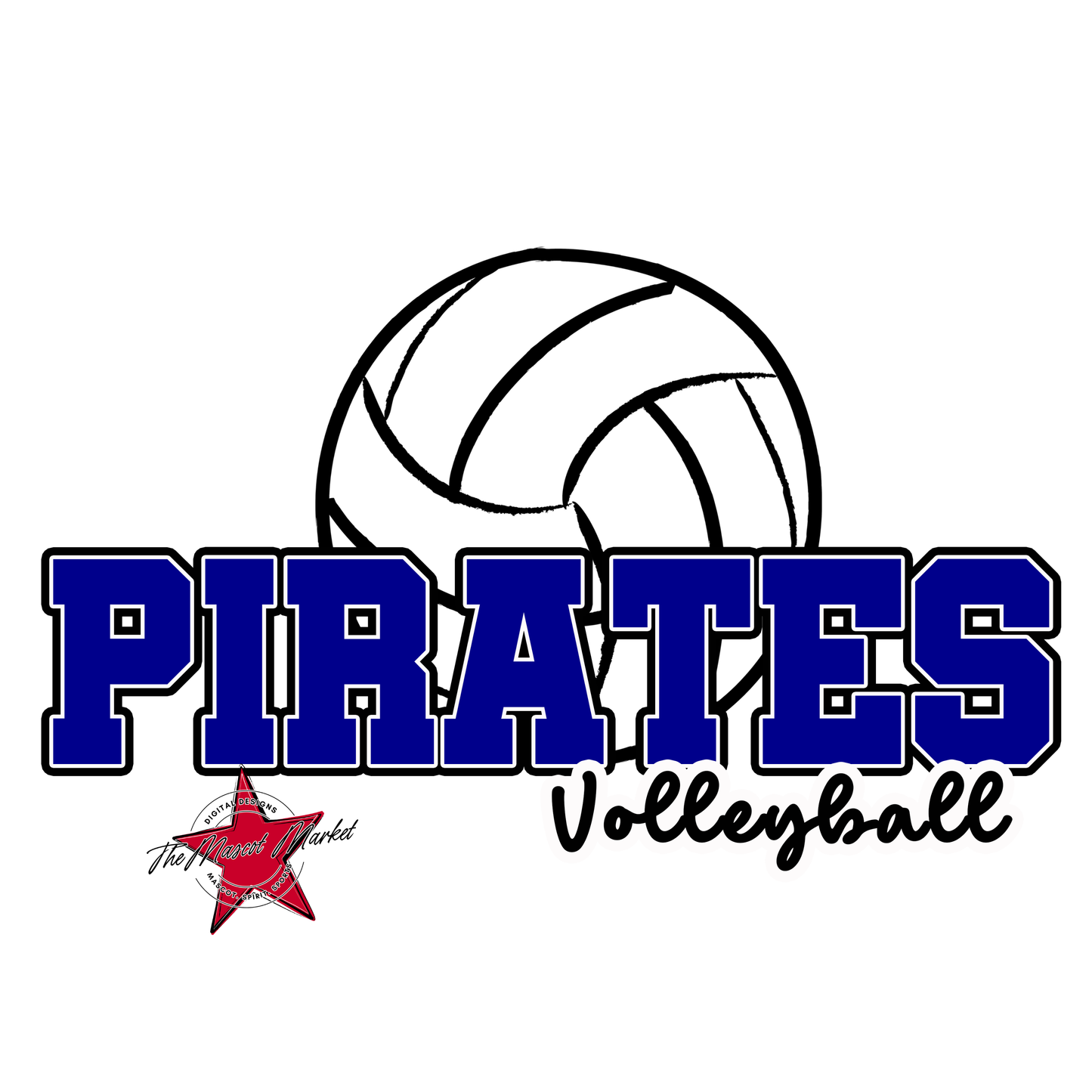 Pirates Varsity Volleyball-Blue