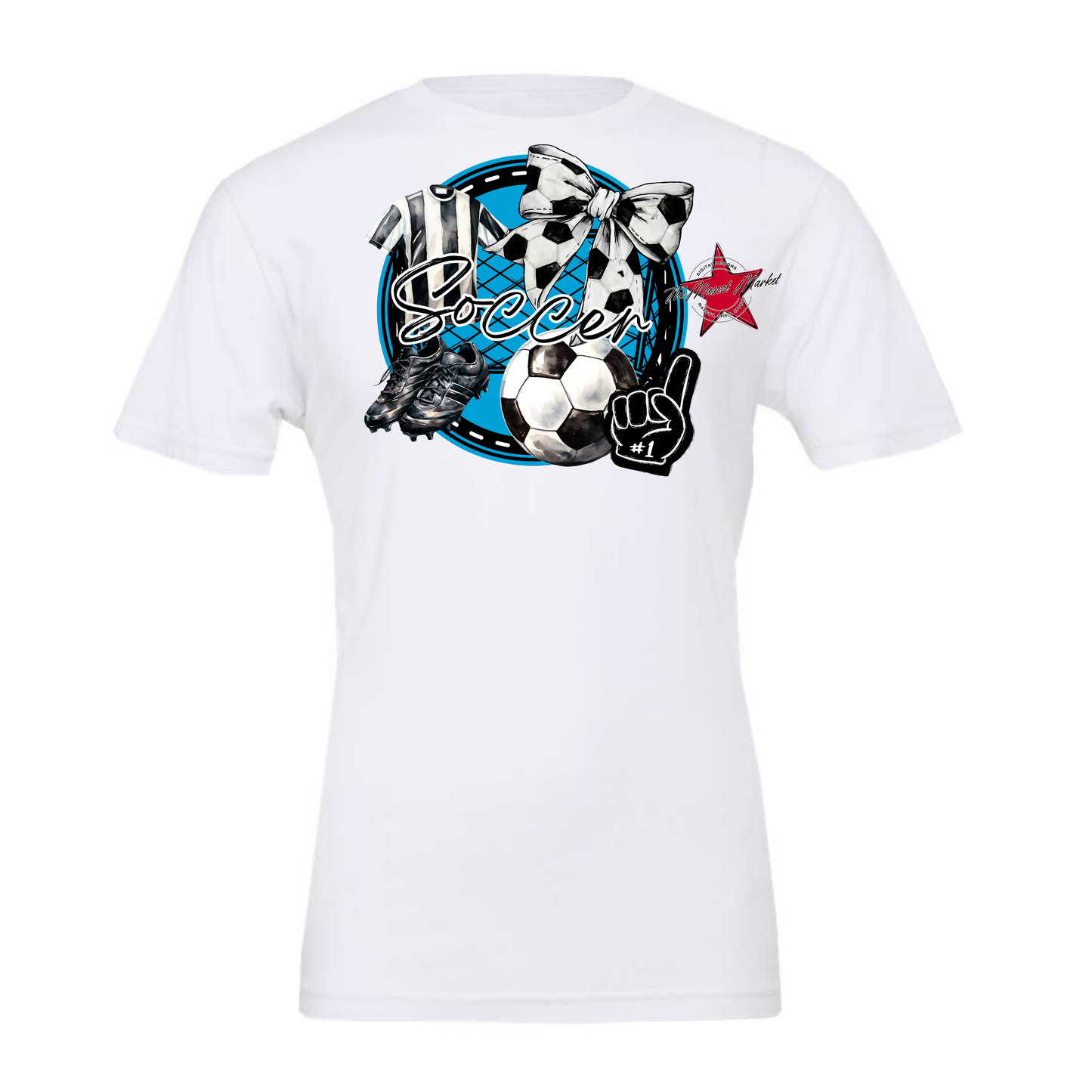 Circle Soccer Design-Carolina Blue