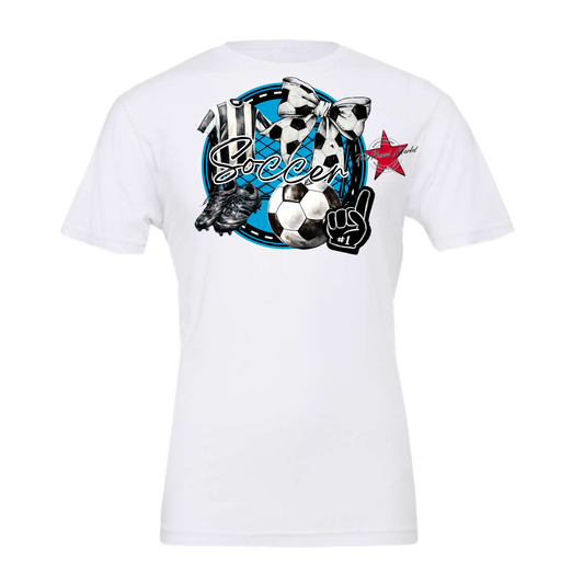 Circle Soccer Design-Carolina Blue