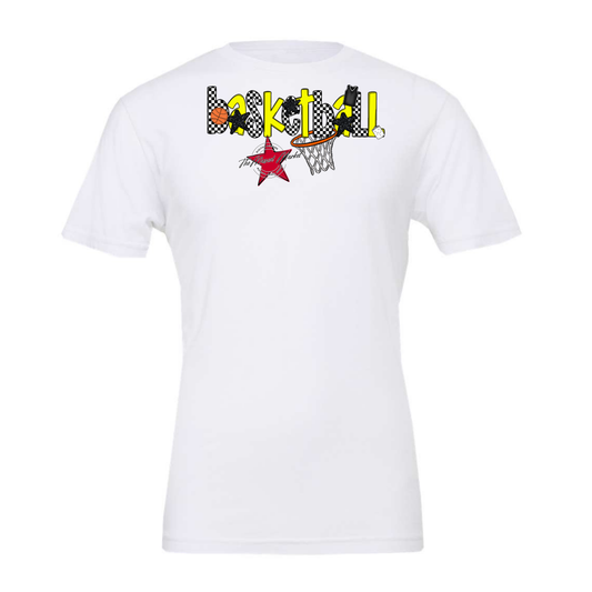 Basketball Checker Alpha-Bright Yellow