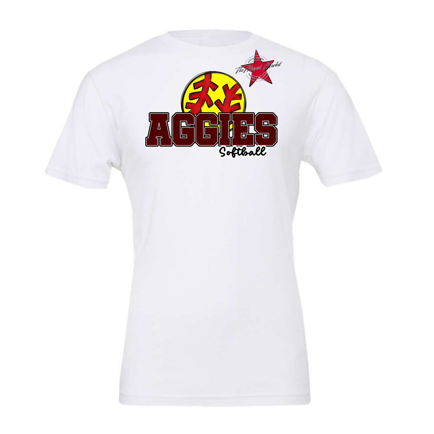 Aggies Varsity Softball Design-Maroon