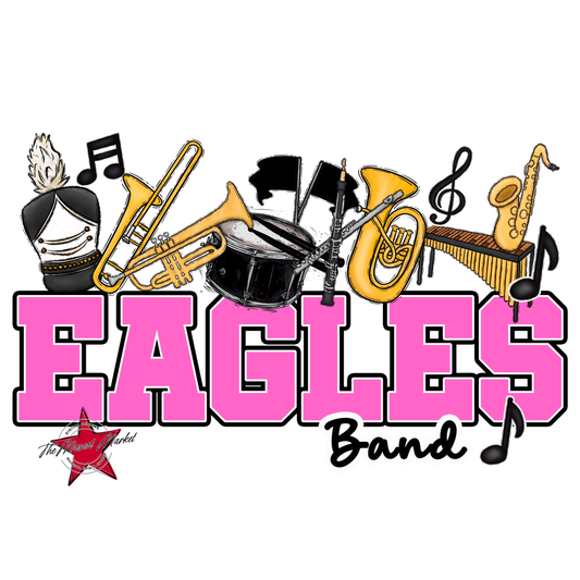 Eagles Varsity Band Design-Baby Pink