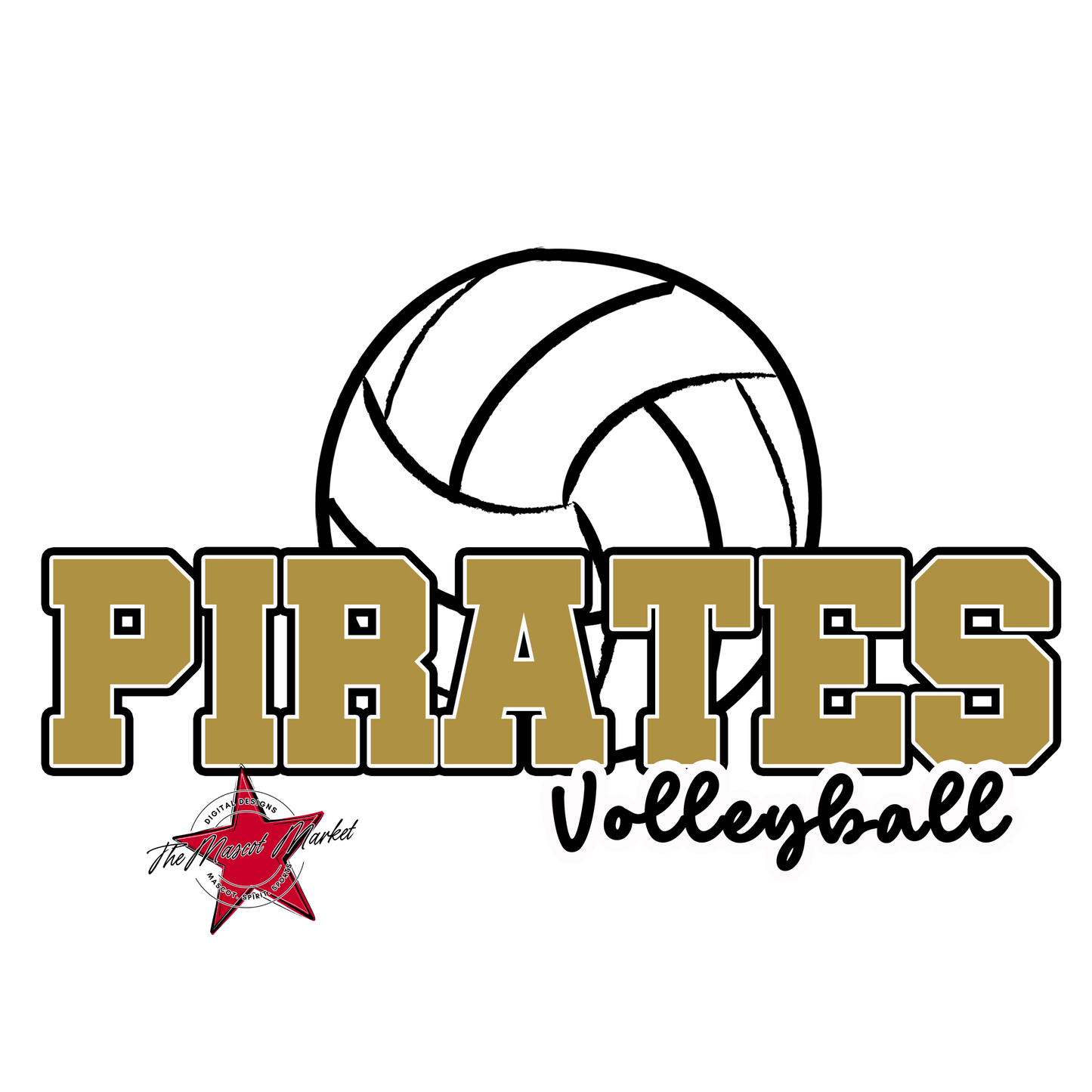 Pirates Varsity Volleyball-Gold