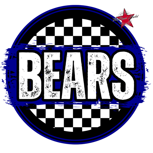 Bears Circle Design-Blue