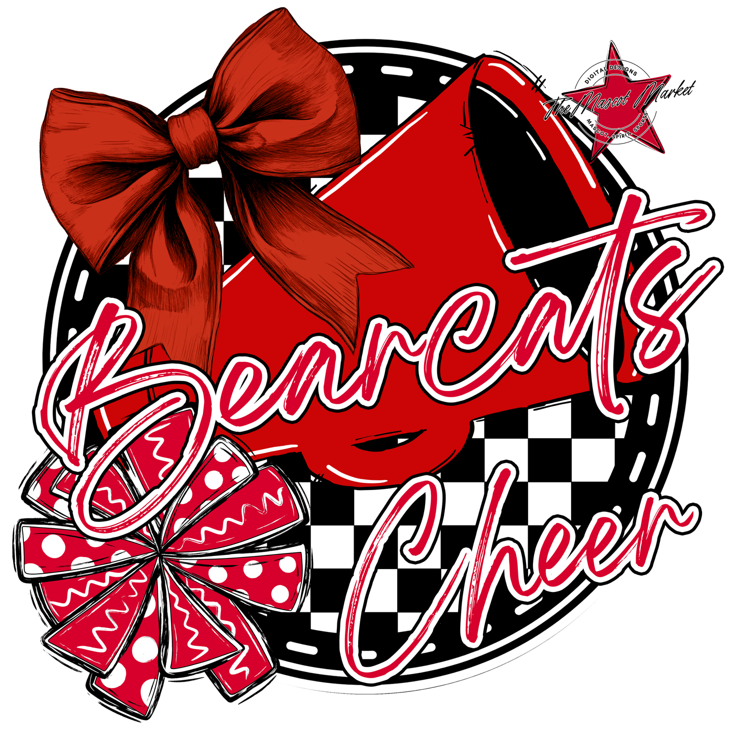 Bearcats Circle Cheer Design-Red