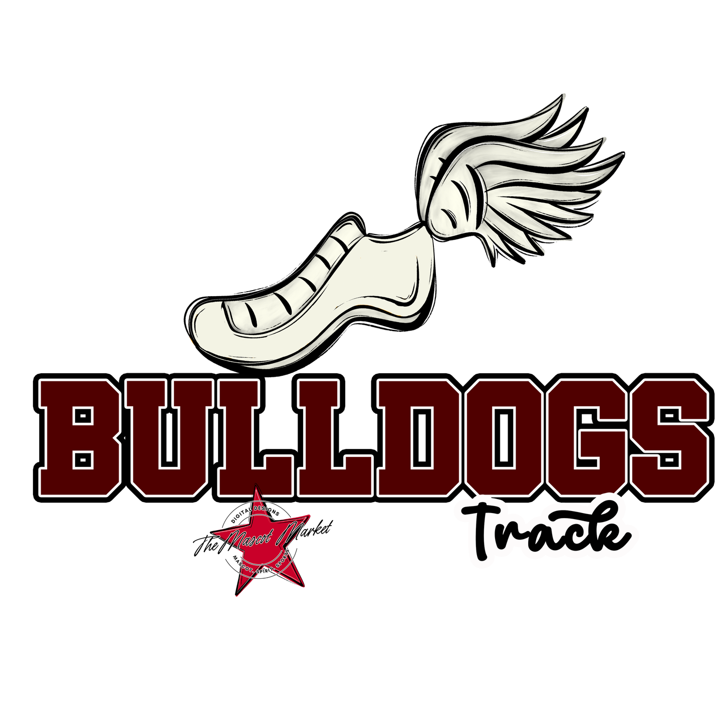 Bulldogs Varsity Track-Maroon