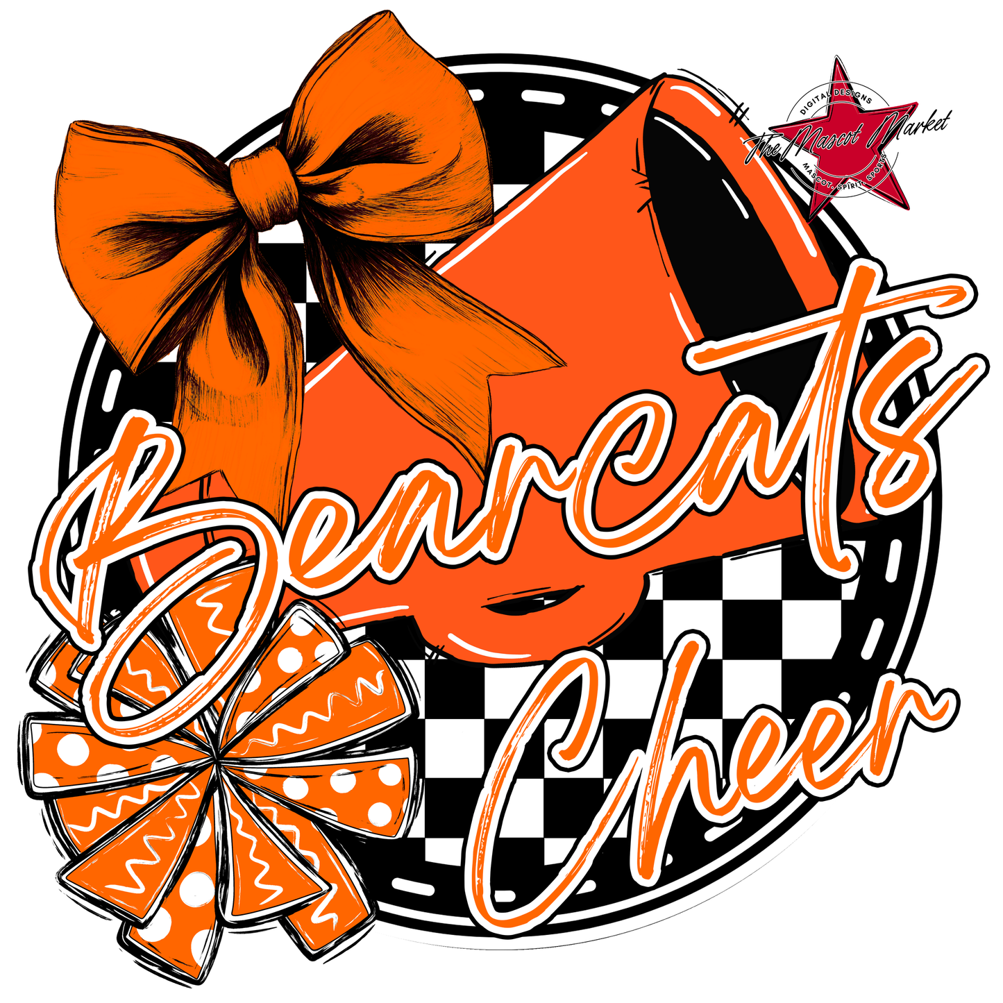 Bearcats Circle Cheer Design-Orange