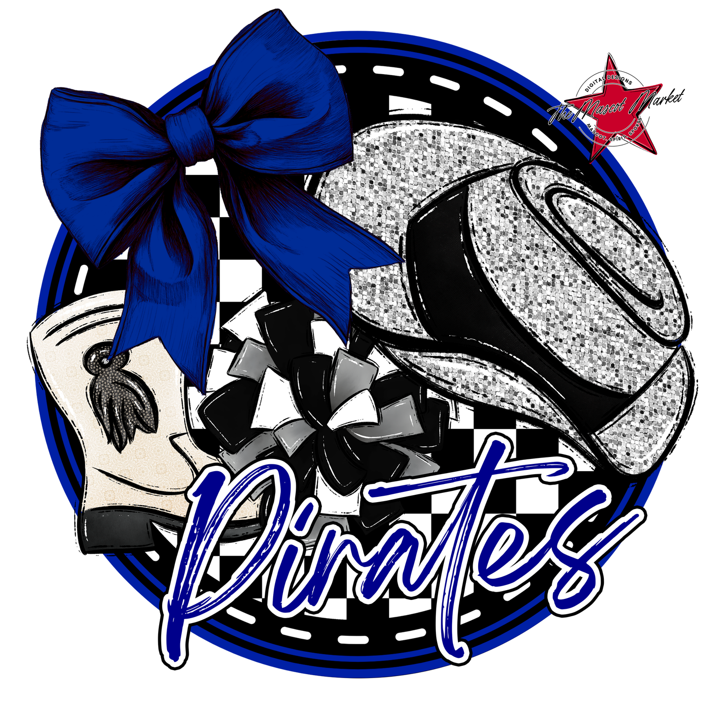 Pirates Circle Drillteam Design-Blue