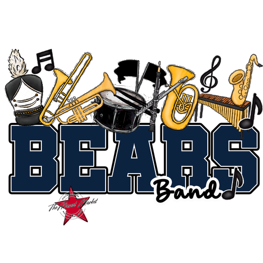 Bears Varsity Band Design-Navy