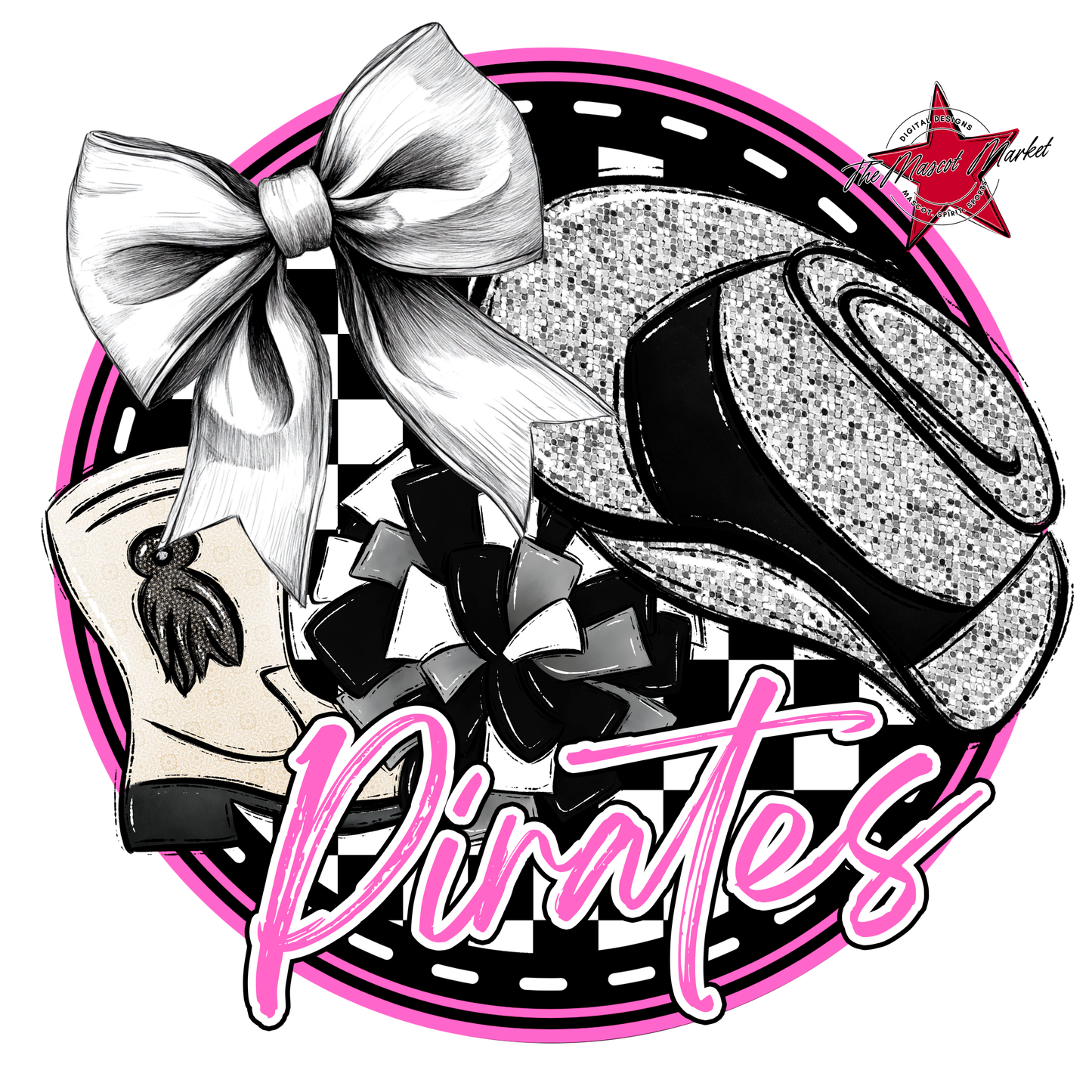 Pirates Circle Drillteam Design-Baby Pink