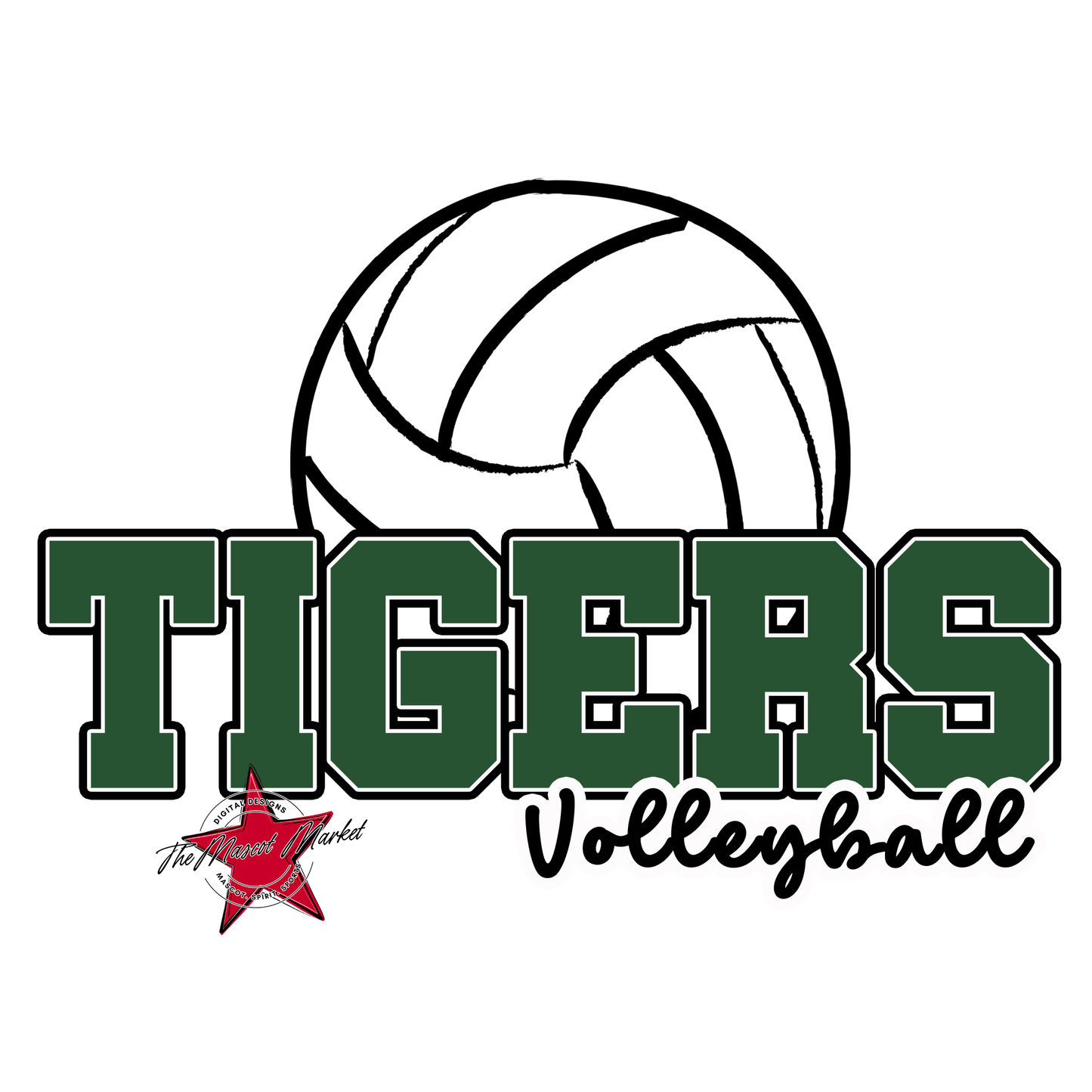 Tigers Varsity Volleyball-Green