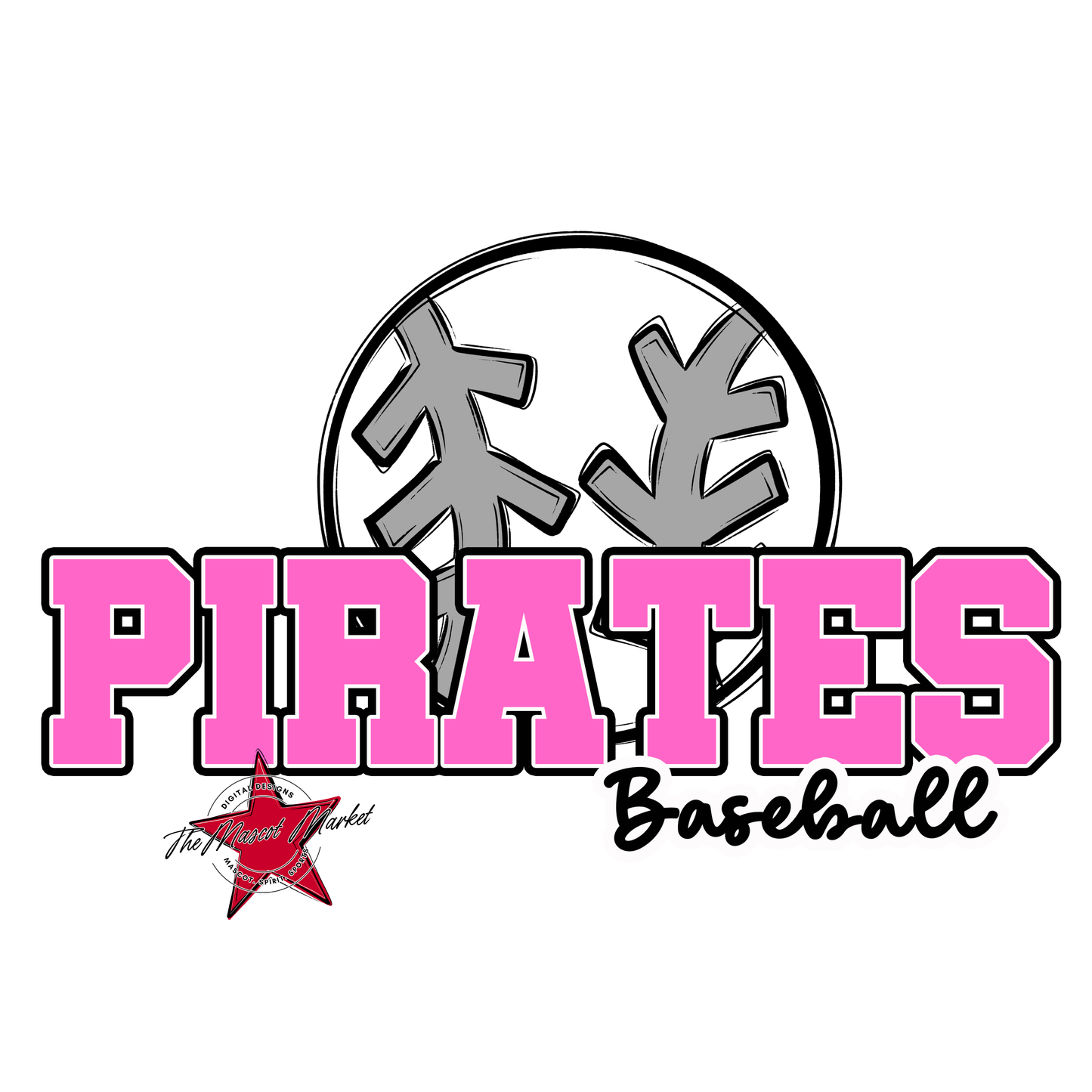 Pirates Varsity Baseball-Baby Pink
