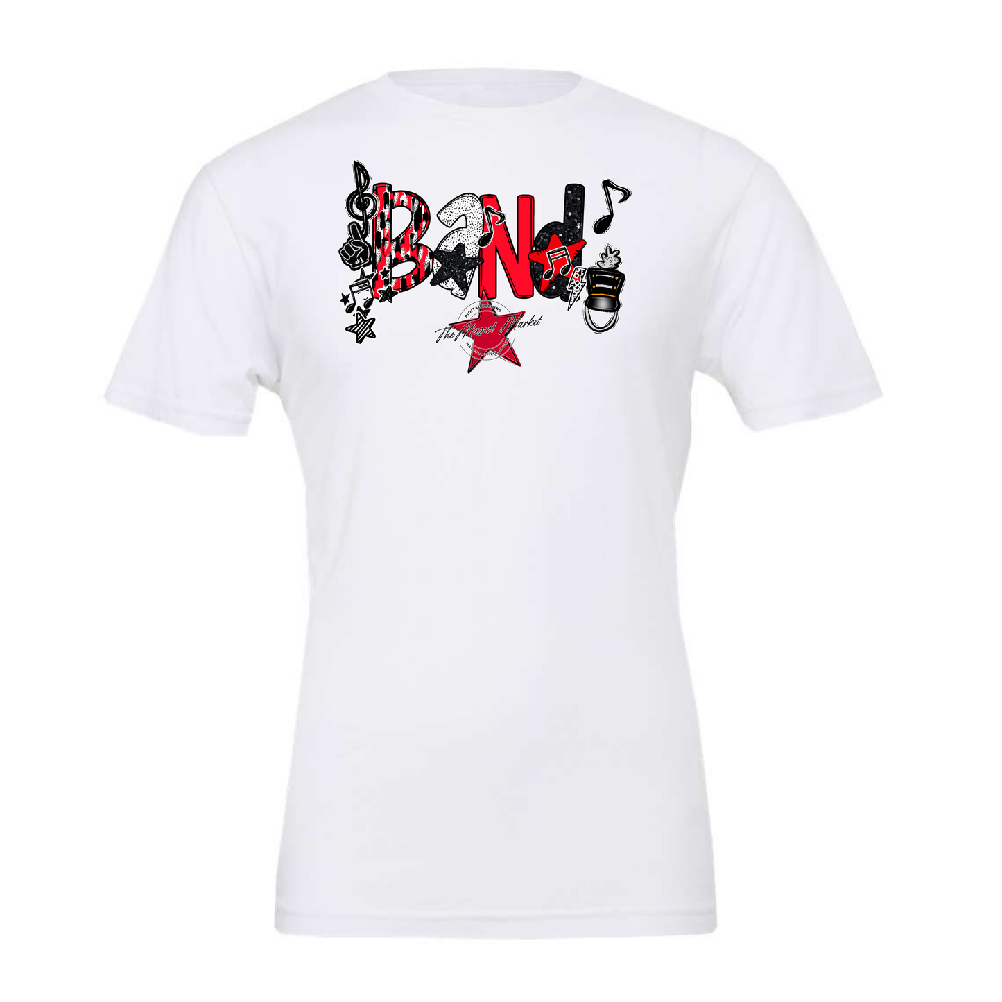Band Scrape-Bright Red