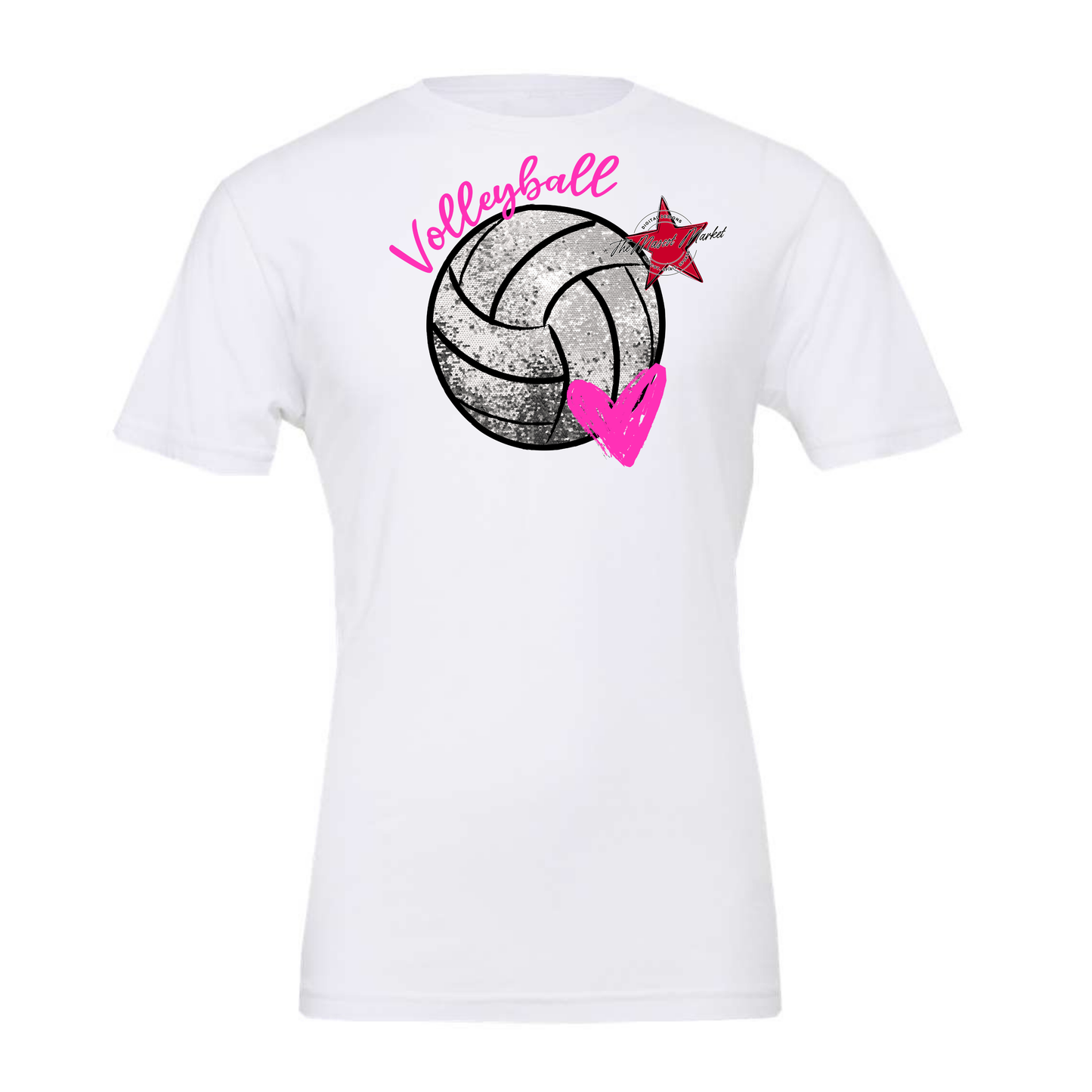 Volleyball Sequins-Pink