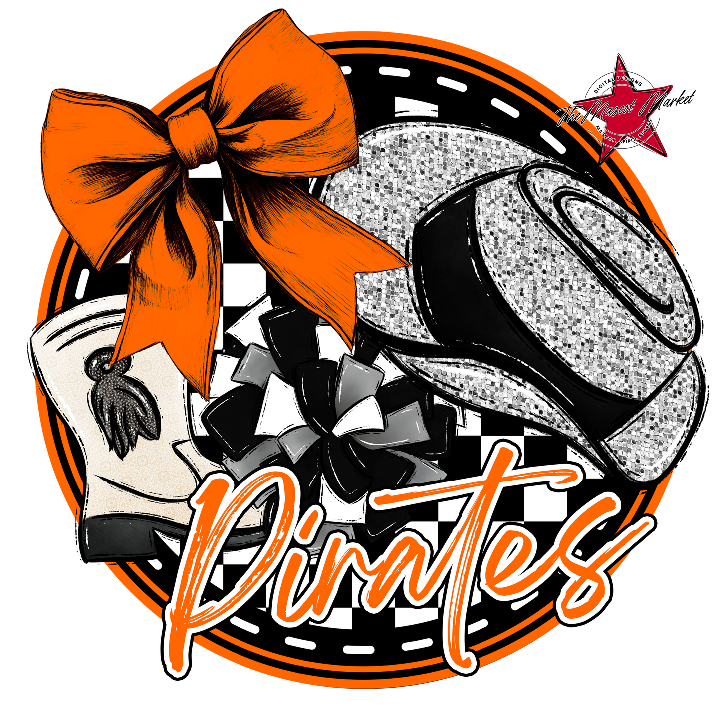 Pirates Circle Drillteam Design-Orange