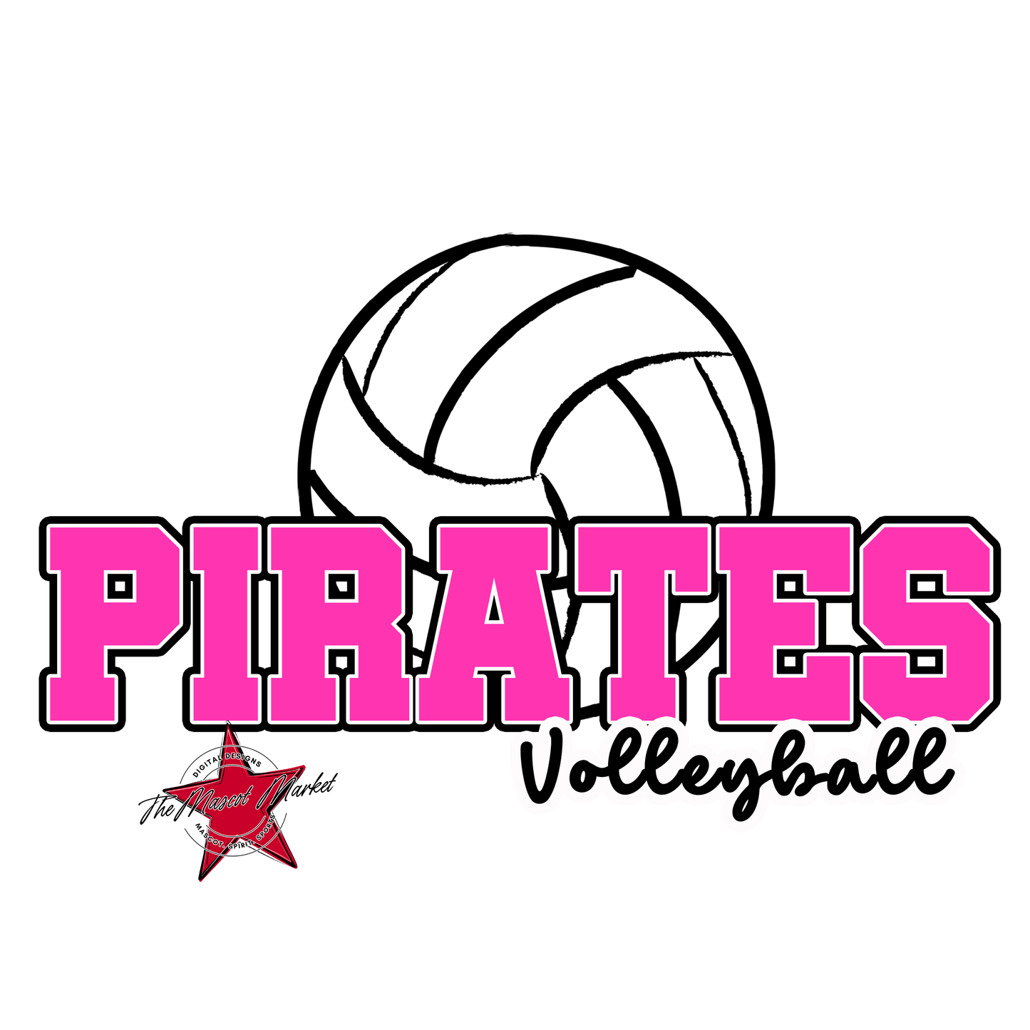 Pirates Varsity Volleyball-Pink