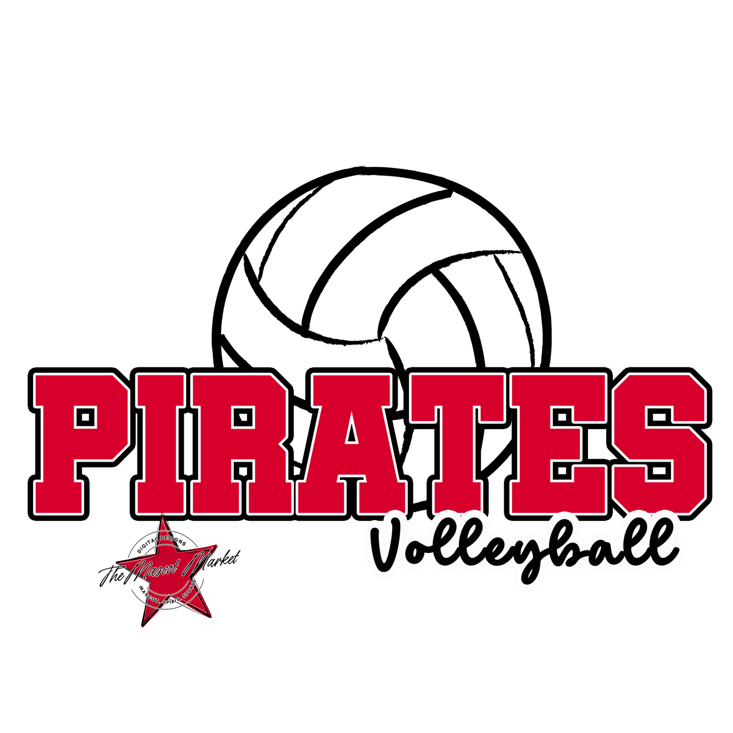 Pirates Varsity Volleyball-Red