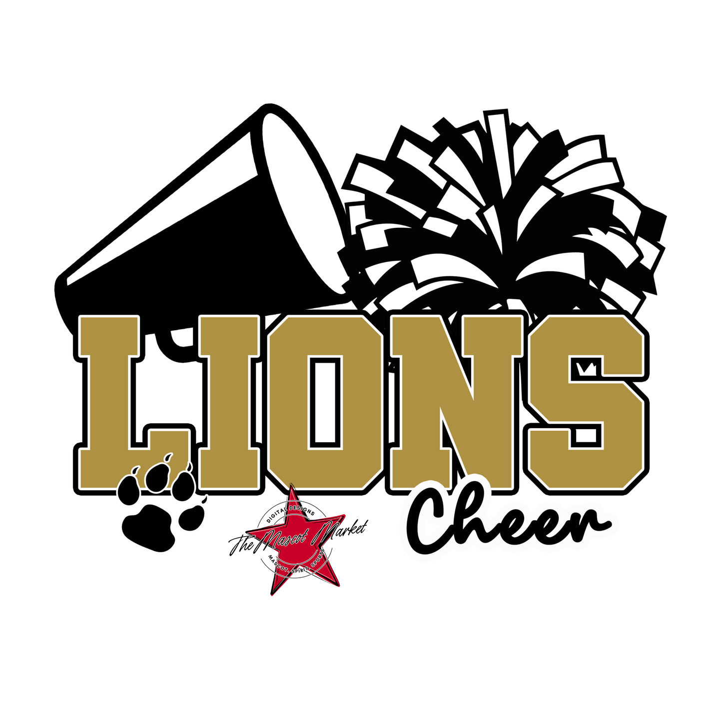 Lions Varsity Cheer-Gold