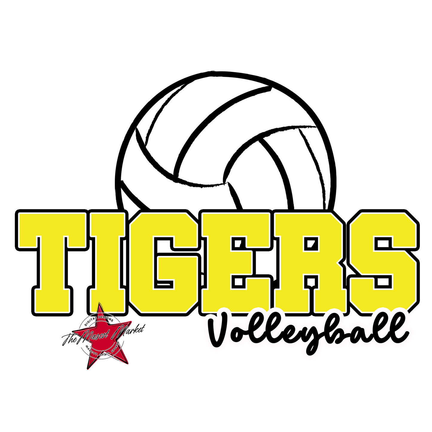 Tigers Varsity Volleyball-Bright Yellow