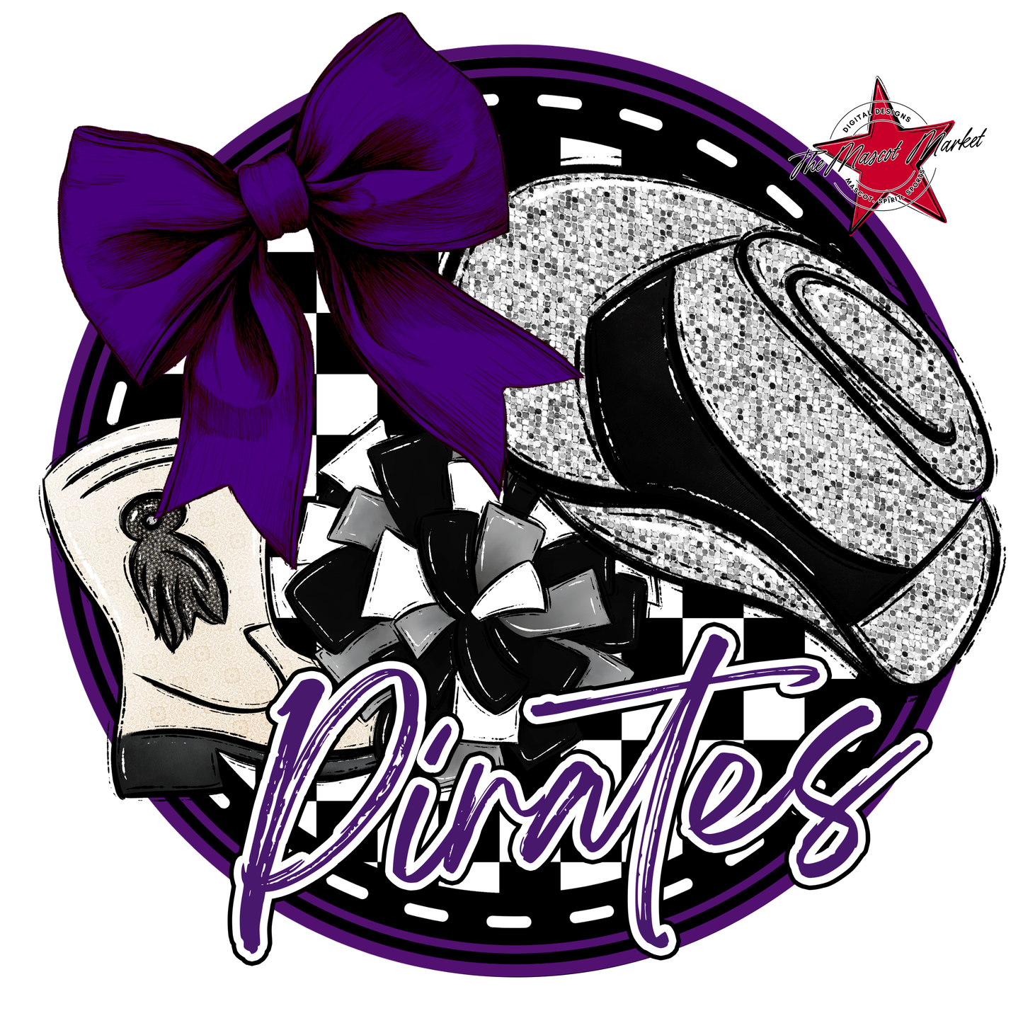 Pirates Circle Drillteam Design-Purple