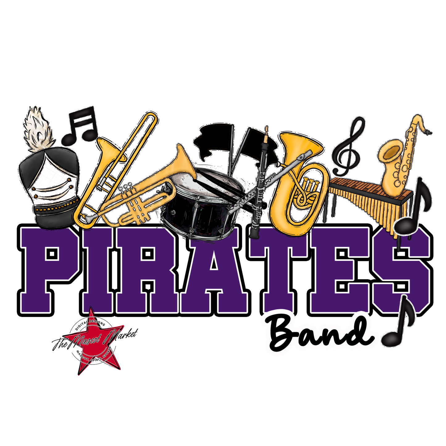 Pirates Varsity Band-Purple