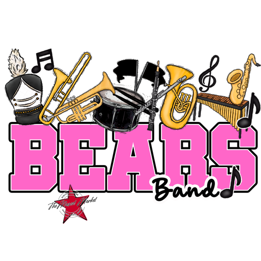Bears Varsity Band Design-Baby Pink