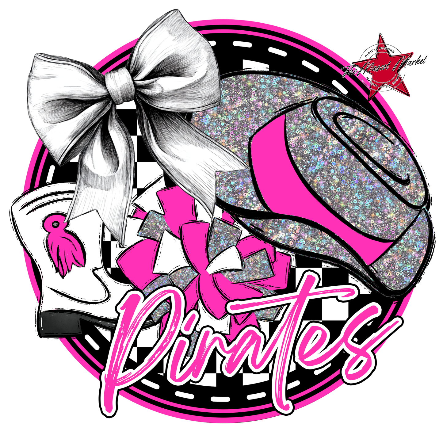 Pirates Circle Drillteam Design-Pink