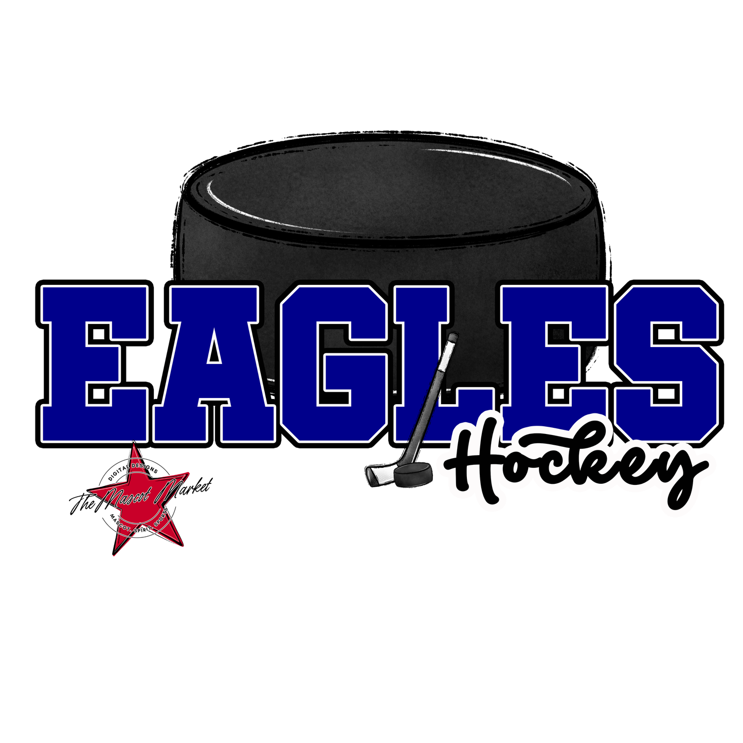 Eagles Varsity Hockey Design-Blue