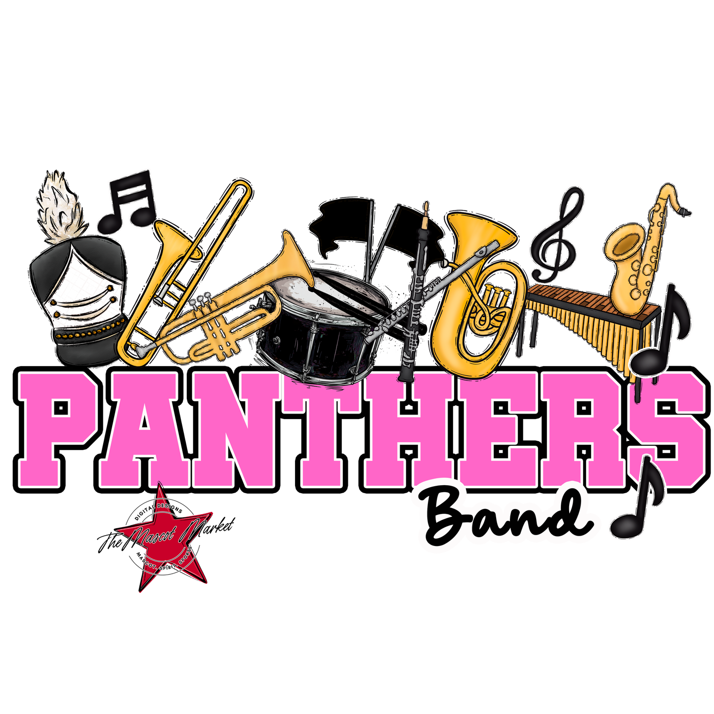 Panthers Varsity Band-Baby Pink