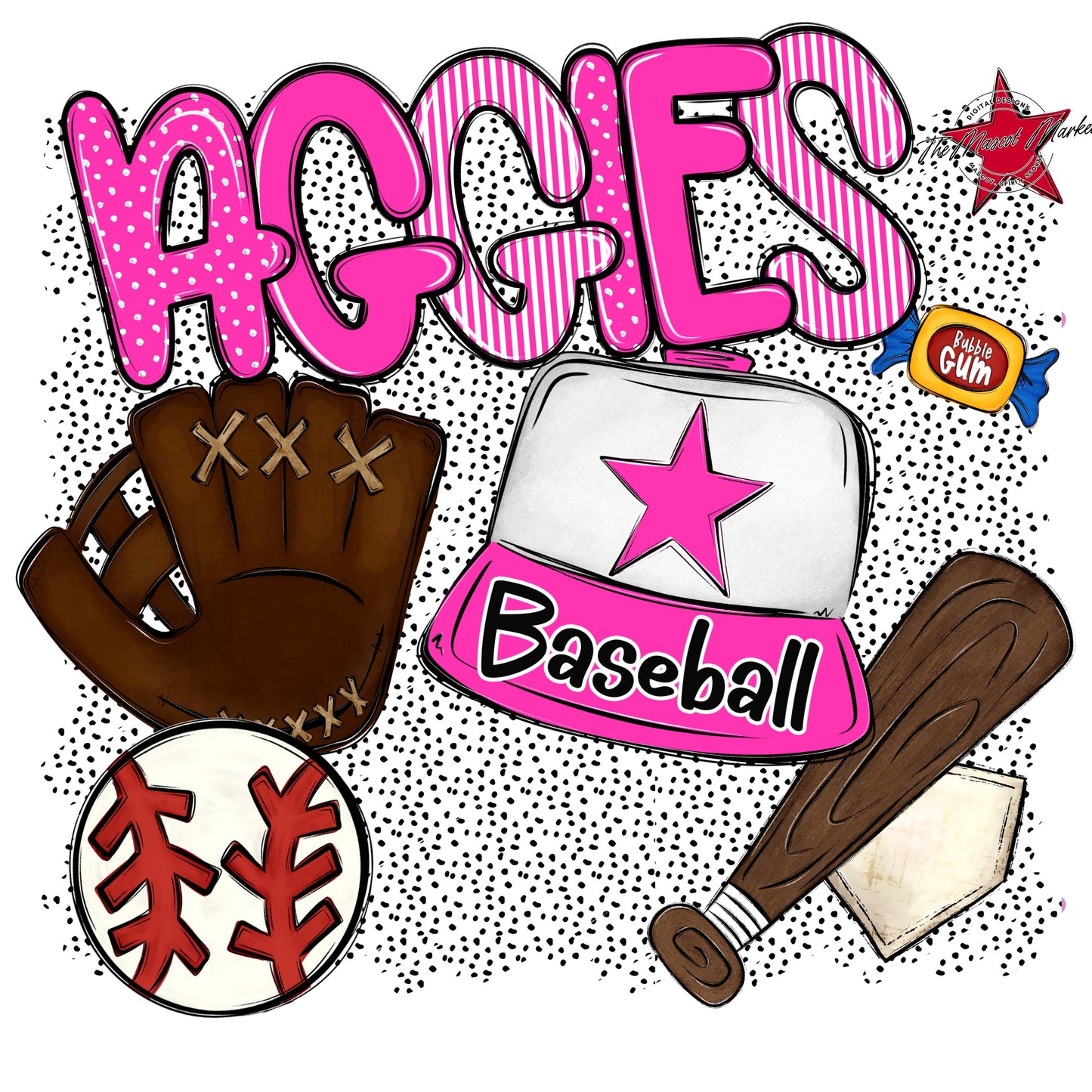 Aggies Baseball Spirit-Pink