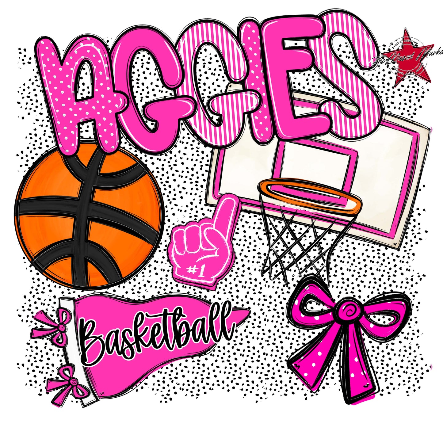 Aggies Basketball Spirit-Pink