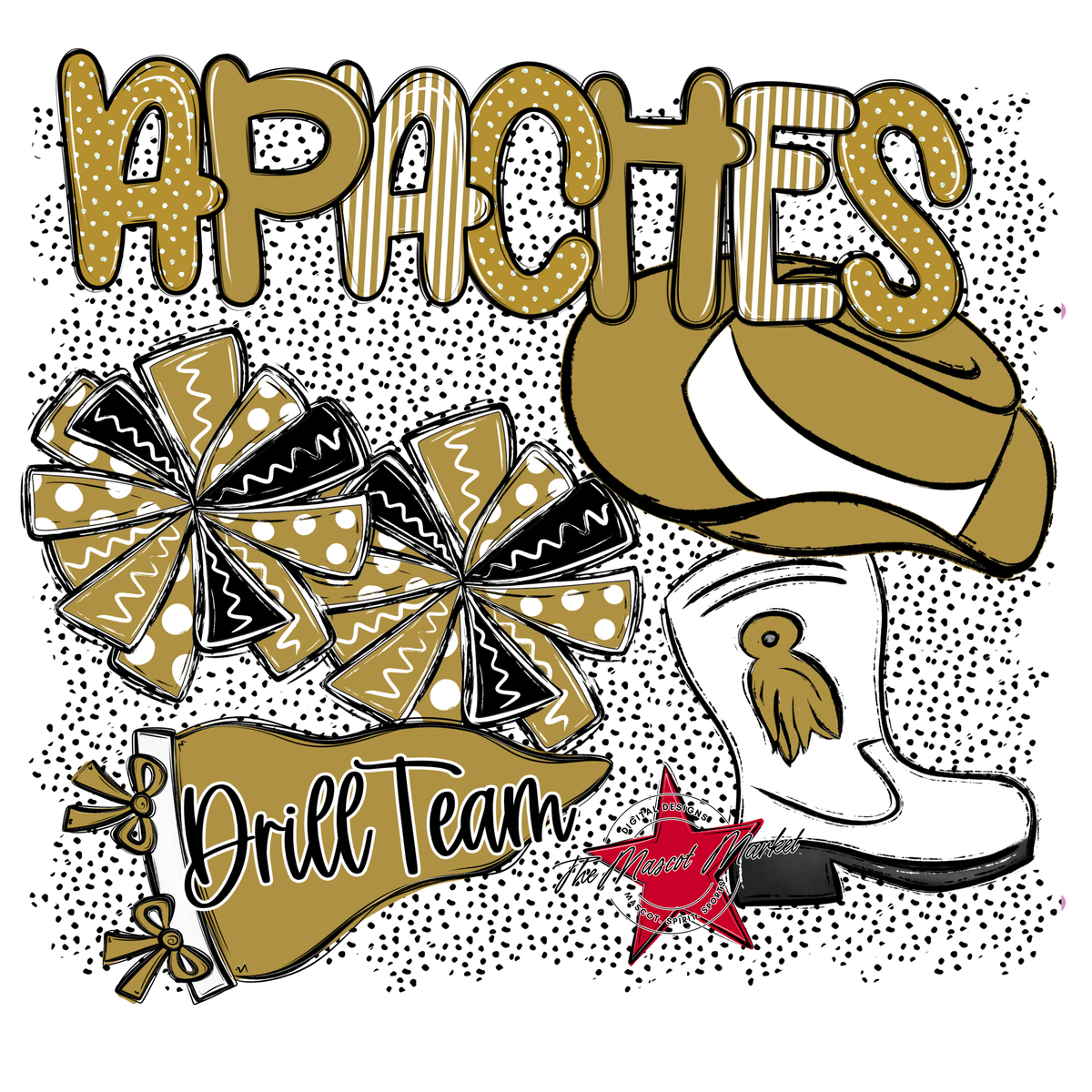 Apaches Drillteam Spirit-Gold