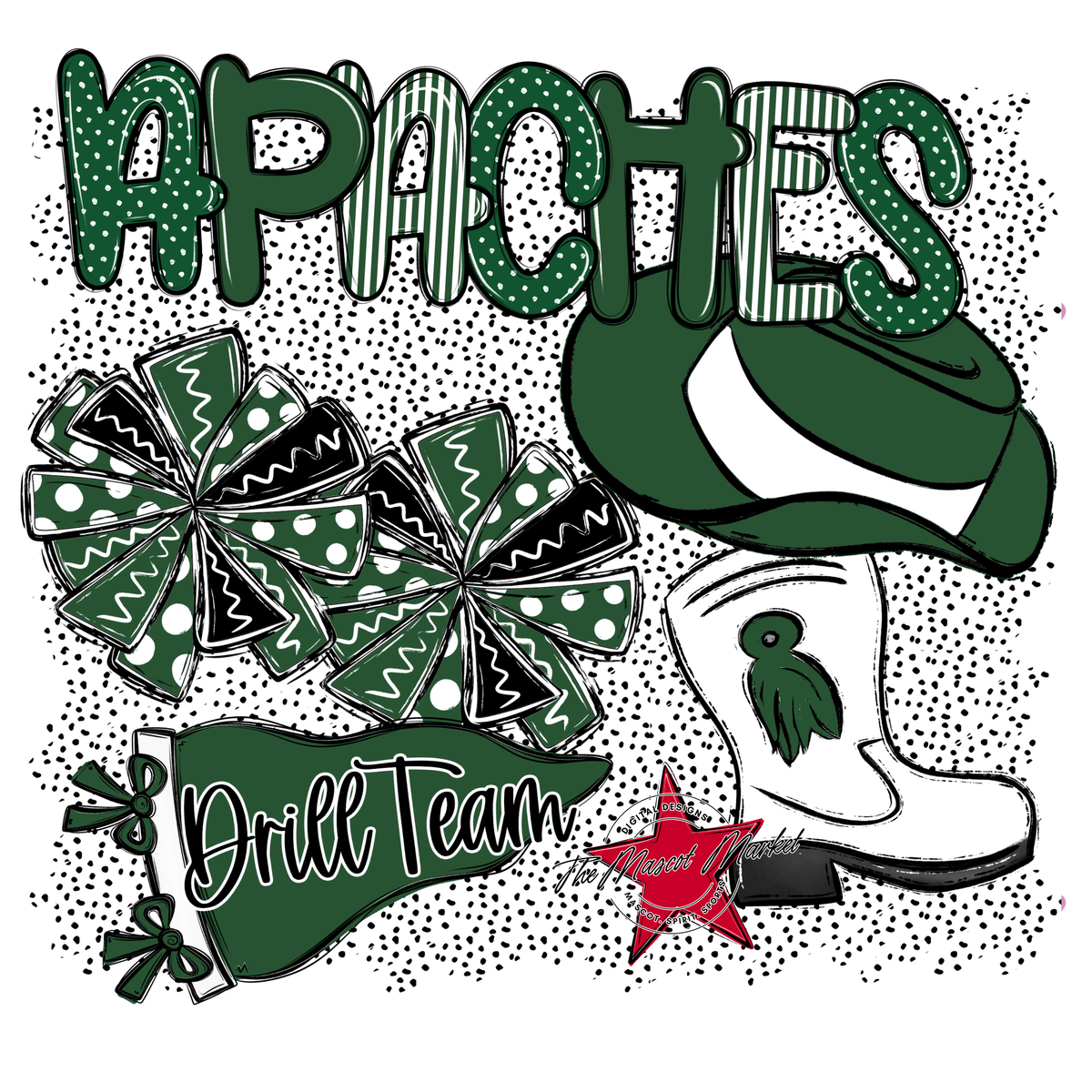 Apaches Drillteam Spirit-Green