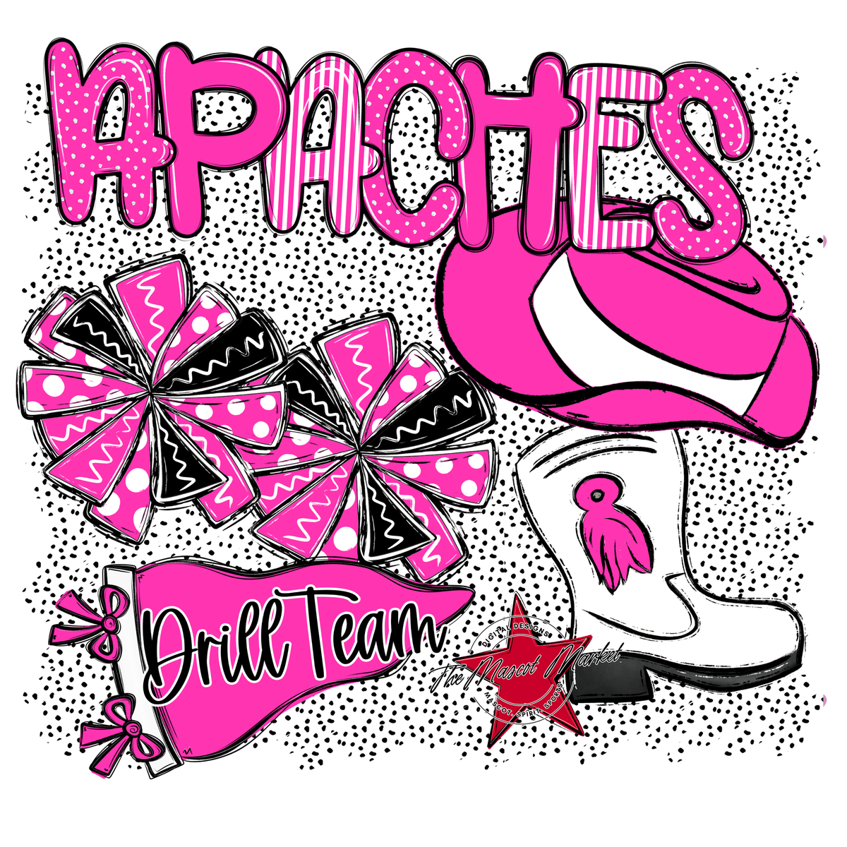 Apaches Drillteam Spirit-Pink